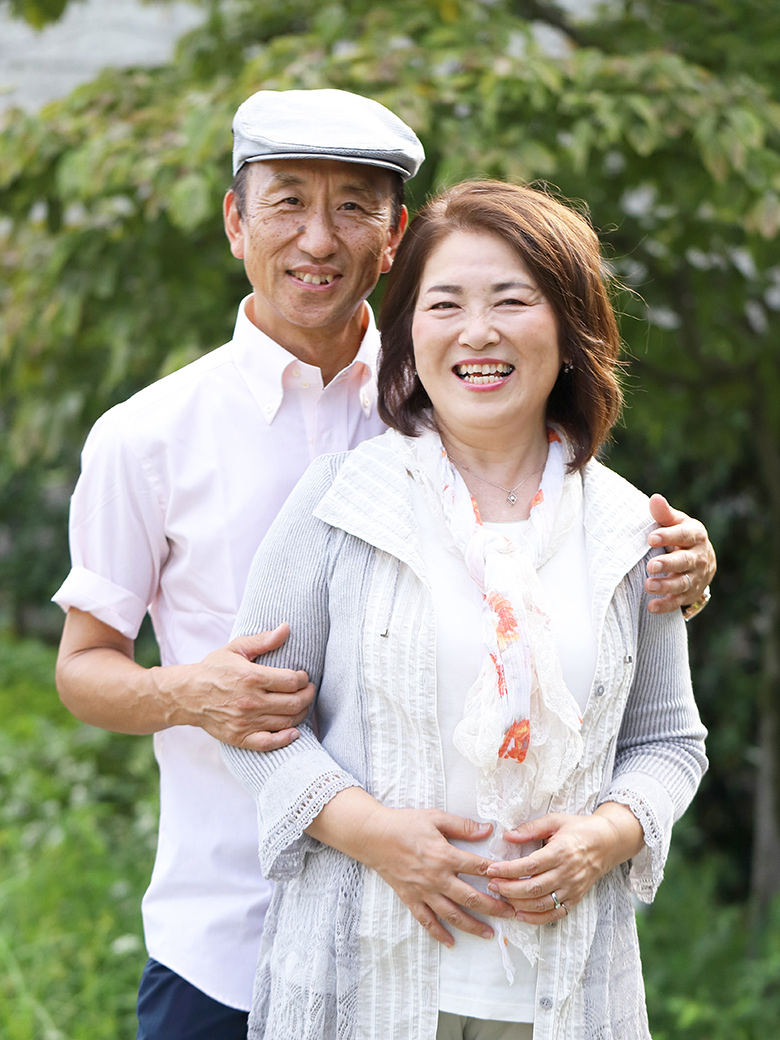 宇都宮市N様ご夫婦の還暦祝い記念写真